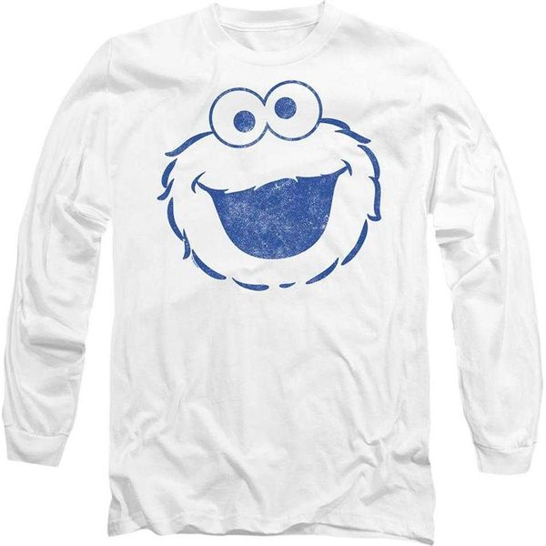 Sesame Street - T-Shirt Unisex Uomo/Donna, Manica Lunga TV20464 (S) (Bianco)-image
