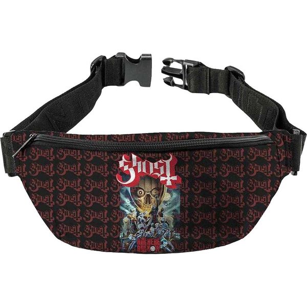 Ghost - Borsa Con Cintura "Rite Here Rite Now"" RO14417 (Taglia Unica) (Nero/Rosso)"-image