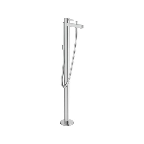 Hansgrohe Fertigmontageset Finoris Wannen-Einhebelmischer, Bodenstehend, Chrom (76445000)-image