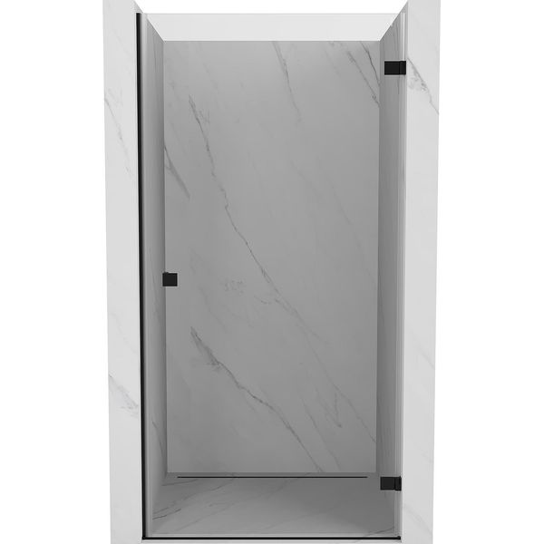Mexen Lunar-B Porta Doccia A Battente Destra 70 Cm, Trasparente, Nero - 832-070-000-70-00-P-image