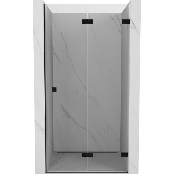 Mexen Lunar-F Porta Doccia Pieghevole Destra 95 Cm, Trasparente, Nero - 836-095-000-70-00-P-image