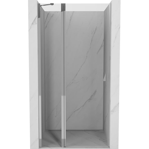 Mexen Mist Porta Doccia Battente 105 Cm, Trasparente, Cromo - 8A4-105-000-01-00-image