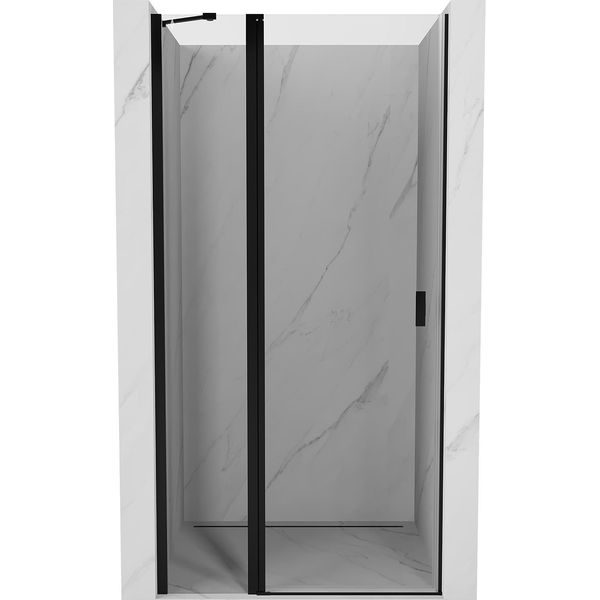 Mexen Mist Porta Doccia A Battente 105 Cm, Trasparente, Nero - 8A4-105-000-70-00-image