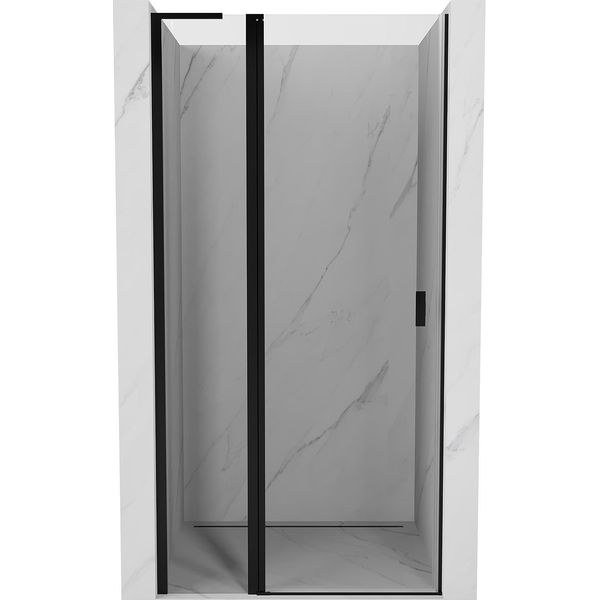 Mexen Mist L Porta Doccia A Battente 120 Cm, Trasparente, Nero - 8A4L-120-000-70-00-image