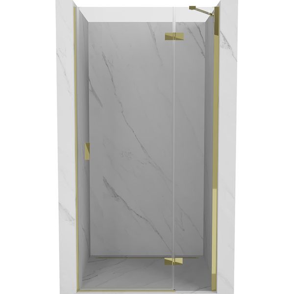 Mexen Mist-H Porta Doccia Battente Destra 105 Cm, Trasparente, Dorata - 8A5-105-000-50-00-P-image