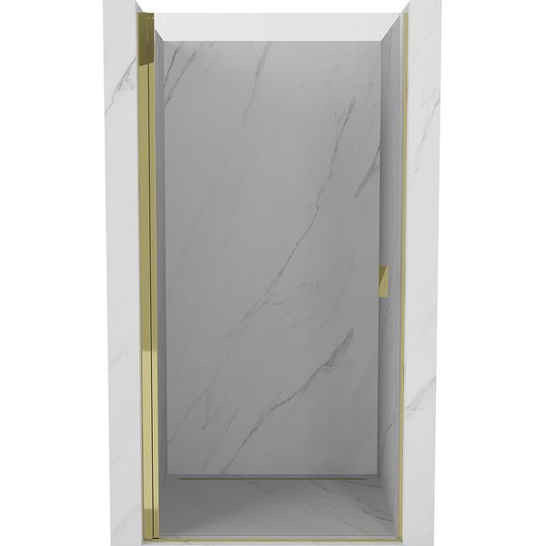 Mexen Mist-B Porta Doccia A Battente 80 Cm, Trasparente, Dorato - 8A2-080-000-50-00-image