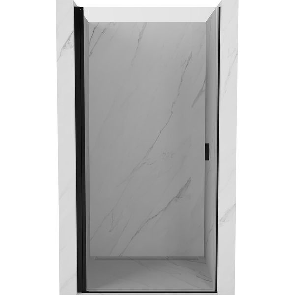 Mexen Mist-B Porta Doccia A Battente 80 Cm, Trasparente, Nero - 8A2-080-000-70-00-image
