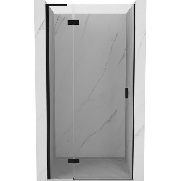 Mexen Mist-H L Porta Doccia Battente Sinistra 110 Cm, Trasparente, Nero - 8A5L-110-000-70-00-L-image