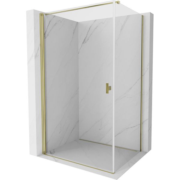 Mexen Mist-B Cabina Doccia A Battente 85 X 75 Cm, Trasparente, Oro - 8A2T-085-075-50-00-image