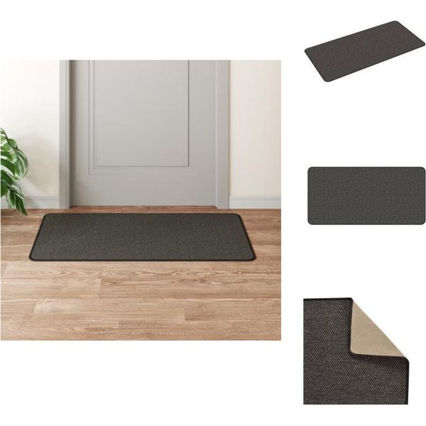 Vidaxl Tappeto A Correre Sisal Look Antracite 50X100 Cm - Tappeti-image