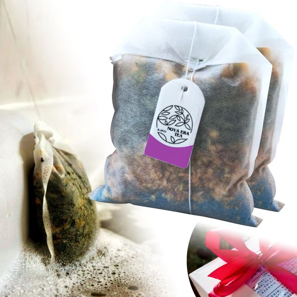 Nova Era Tea Tè Da Bagno Naturale Fatto A Mano | Aromaterapia, Ingredienti Naturali | Oli Essenziali, Erbe (Fiori)-image