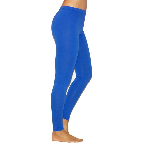 Leggings Lunghi Da Donna Leggings Lunghi In Cotone Pantaloni RöRe Biancheria Intima Da Uomo Blu L-image