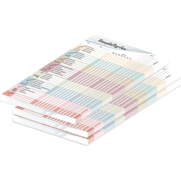 Pricaro Piano Di Pulizia "Icone"", Magnetico, A4, 25 Fogli, 3 Pezzi"-image