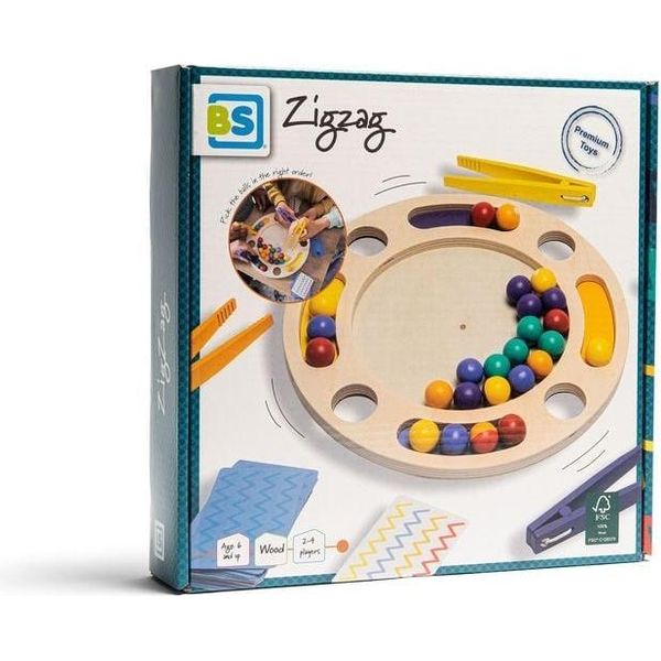 Bs Toys Zigzag Wood - Gioco Strategico Per Bambini In Legnodai 6 Anni In Su-image