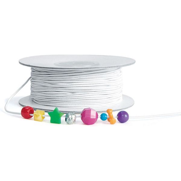 Colorations - Cordoncino Elastico Bianco Per Perline, 91 Mtr.-image