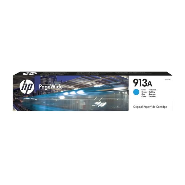 Original Hp Pagewide Pro 477 Dwt (F6T77AE / 913A) Druckerpatrone Cyan-image