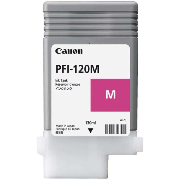 Original Canon Imageprograf TM-305 Mfp Z 36 (2887C001 / PFI-120M) Druckerpatrone Magenta-image