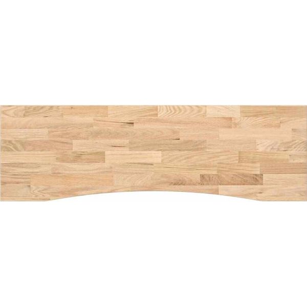 Vidaxl Piano Scrivania Non Trattato 160X50X2,5 Cm In Legno Massiccio Di Quercia-image