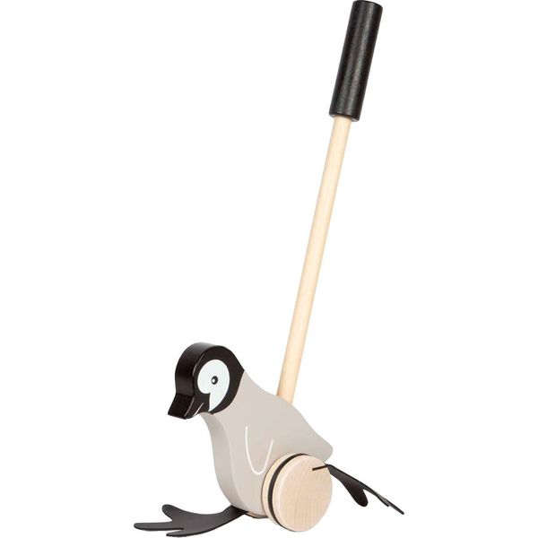 Piede Piccolo - Figura Di Spinta In Legno Pinguino-image
