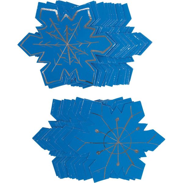 Set Di Artigianato Per Fiocchi Di Neve Di Colourations Scratch Art - 36 Pezzi Giocattolo Creativo-image