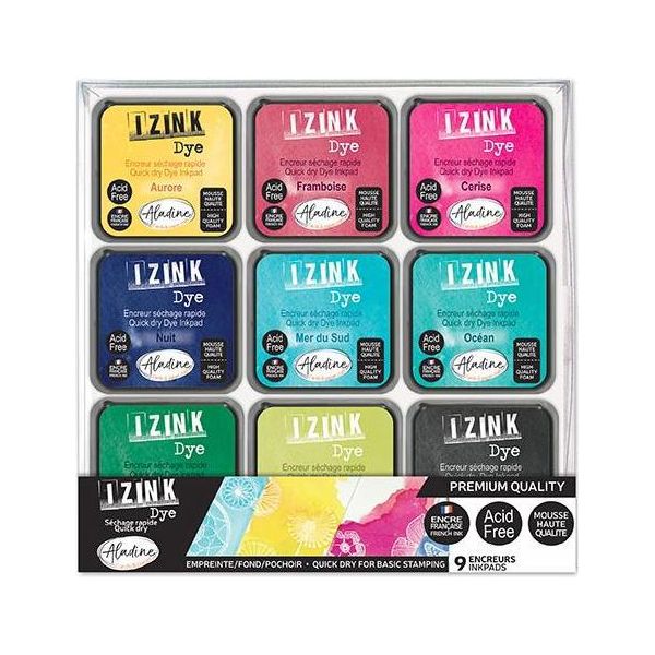 Set Di Tamponi Per Timbri Aladine - Tampone Per Timbri Creative Craft 9 Colori-image