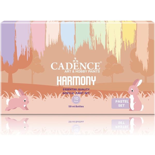 Set Di Colori Acrilici Cadence Colori Pastello - Armonia 10X59 Ml Pittura-image