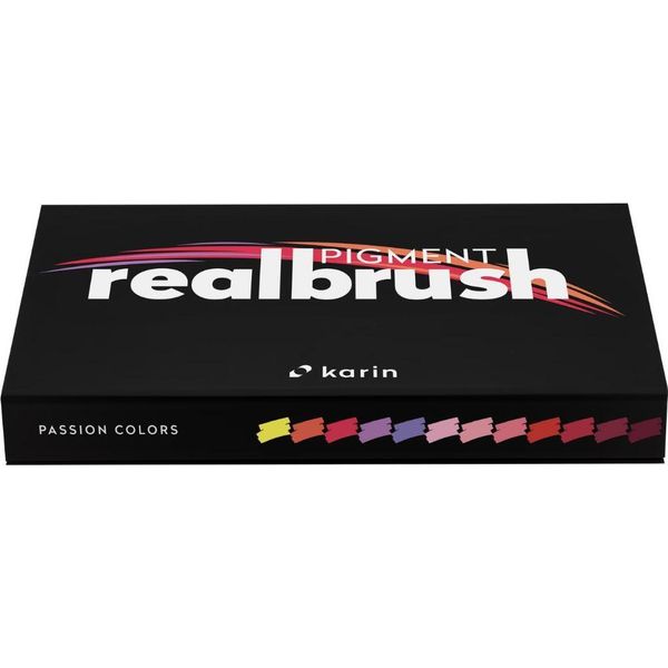 Karin Realbrush Pigment Marker Set Passion Colours 12 Pezzi Per Il Disegno Creativo-image