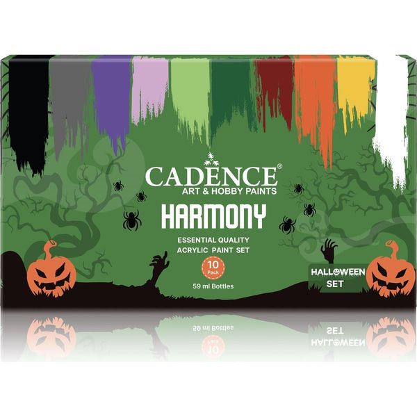 Set Di Colori Acrilici Cadence Per Halloween 10X59 Ml - Pittura E Artigianato-image
