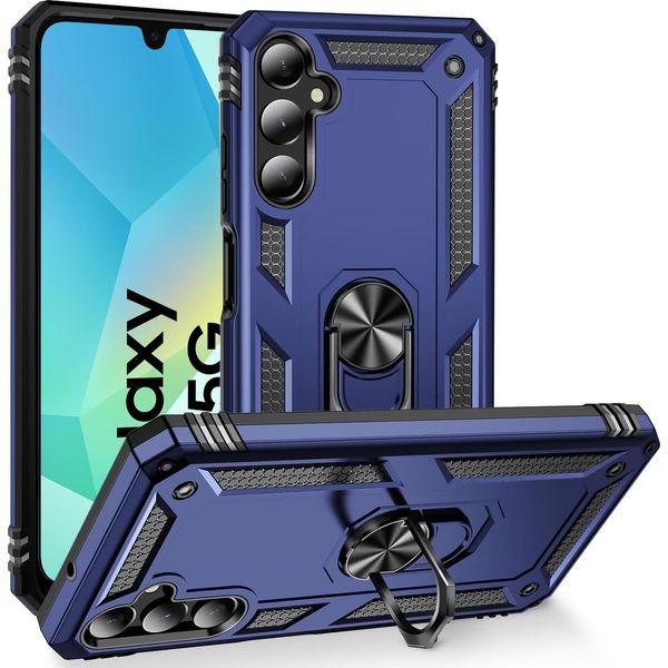 Custodia Per Telefono Cellulare Armor Shield Per Samsung Galaxy A16 5G Custodia Ultra Ibrida Custodia Per Telefono Cellulare, Blu-image