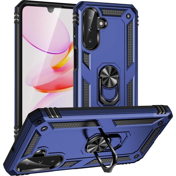 Custodia Per Telefono Cellulare Armor Shield Per Samsung Galaxy A26 5G Cover Custodia Per Telefono Cellulare Ultra Ibrida, Blu-image
