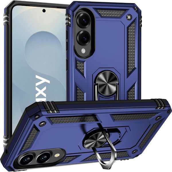 Custodia Per Cellulare Armor Shield Per Samsung Galaxy S25 Edge Cover Custodia Ultra Ibrida Per Cellulare, Blu-image