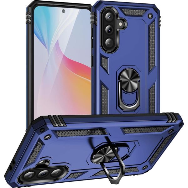 Custodia Per Telefono Cellulare Armor Shield Per Samsung Galaxy A56 5G Custodia Ultra Ibrida Custodia Per Telefono Cellulare, Blu-image