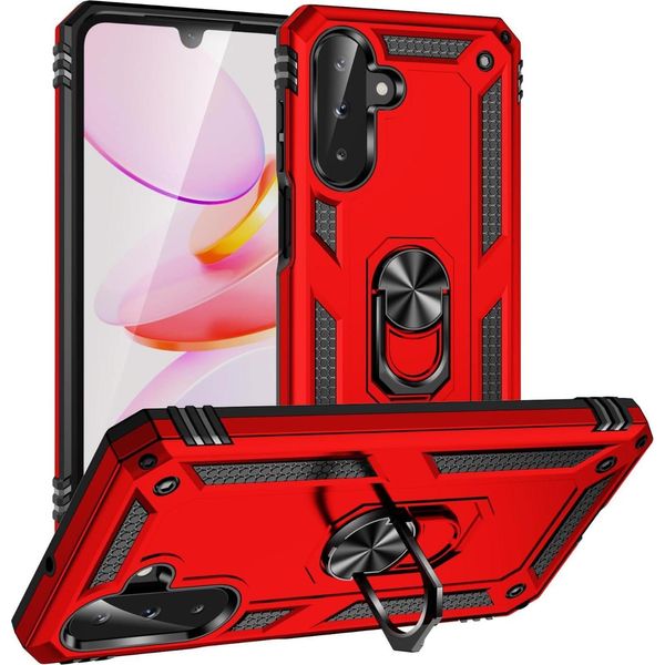 Custodia Per Telefono Cellulare Armor Shield Per Samsung Galaxy A26 5G Cover Custodia Per Telefono Cellulare Ultra Ibrida, Rosso-image