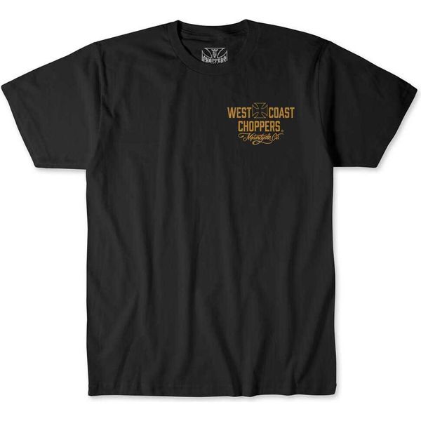 West Coast Choppers Motorcycle Kurzarm-T-Shirt Schwarz Xl Mann Schwarz Xl-image