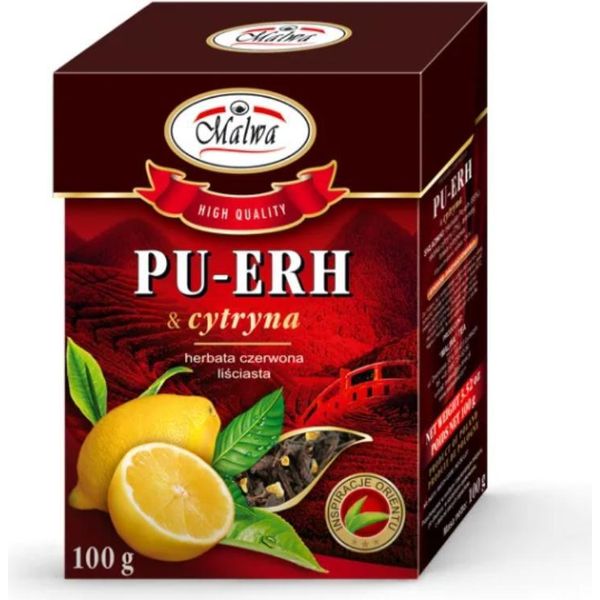 PU-ERH Tè Rosso Al Limone 20 Bustine / Malwa-image