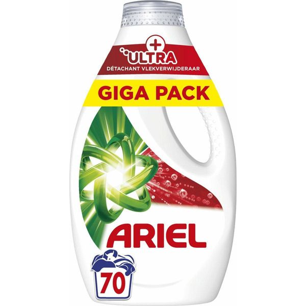 Ariel Detersivo Liquido Per Bucato + Smacchiatore Ultra - 70 Lavaggi-image