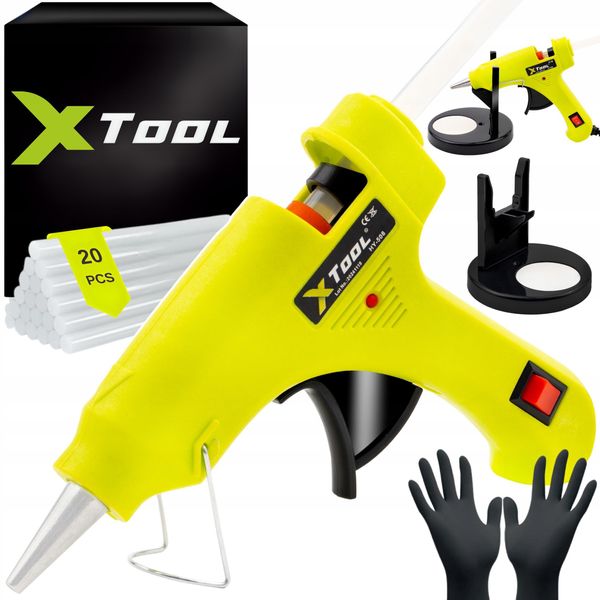 Pistola Per Colla A Caldo Xtool 60W Con 20 Stick 7Mm – Per Riparazioni, Fai-Da-Te E Decorazioni-image