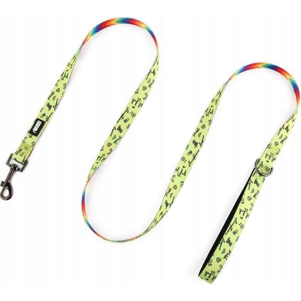 Guinzaglio Per Cani Corto 1,5 M Colorato Forte Jack Russell Terrier Huggy Doggy M-image