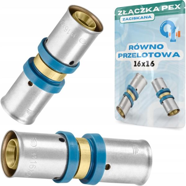 Raccordo Pex 16X16 Stessa Dimensione Del Foro Manicotto A Pressione Raccordo Alupex-image