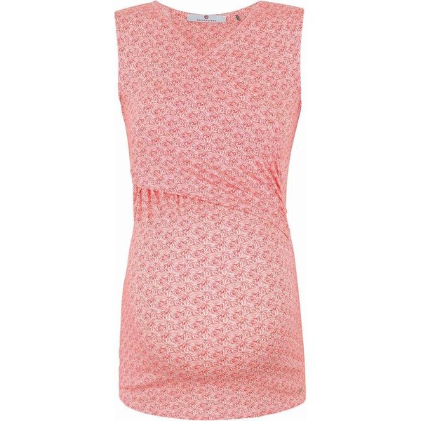 Tunica Da Allattamento Da Donna Con Ombelico In Rosso, Eleganza Senza Maniche-image