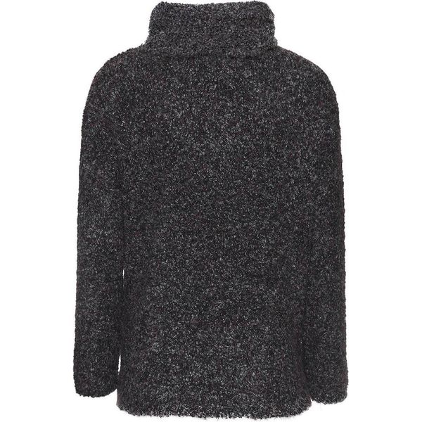 Maglione Premaman Grigio Con Ombelico Per Stile E Comfort-image