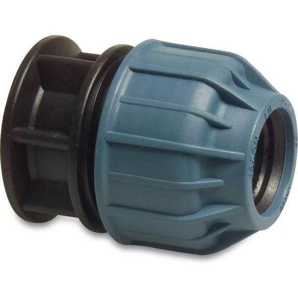 Tappo In Pp 32Mm Morsetto 10Bar Nero E Blu-image