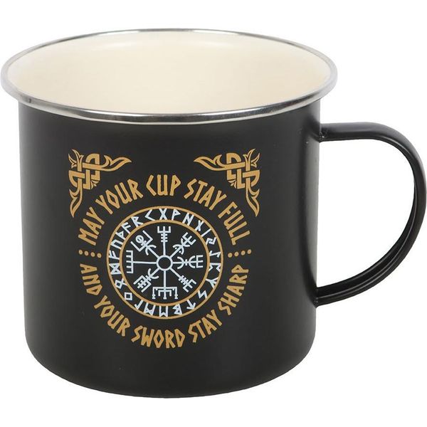 Something Different - Tazza Da Caffè, Vichingo, Smalto SD10315 (Taglia Unica) (Nero)-image