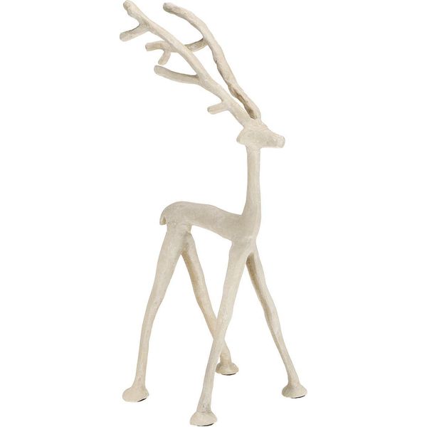 Renna Decorativa In Metallo Figura Cervo Design Moderno Accessorio Per La Casa-image