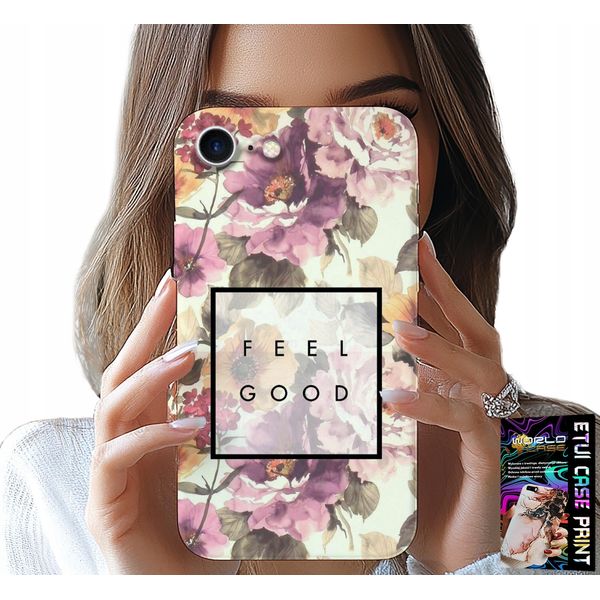 Custodia Per Iphone Se / Se2 - Design Floreale, Custodia Da Donna Alla Moda + Vetro-image