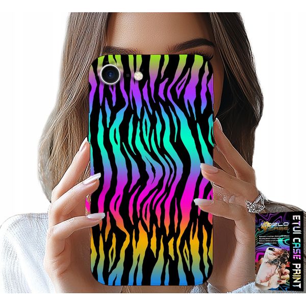 Custodia Per Iphone Se / Se2 - Astratto Disegni Colorati Custodia + Pellicola-image