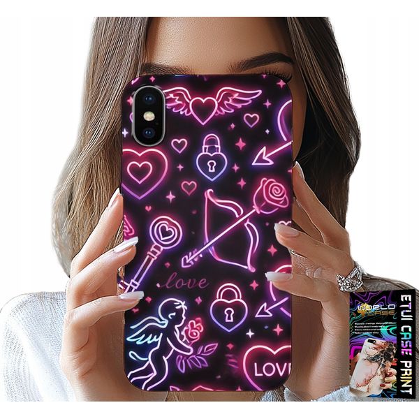 Custodia Per Iphone X / Xs - Custodia Per San Valentino, Bottino, Cupido, Cuori-image