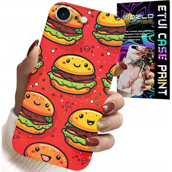 Custodia Per Iphone 7 / 8 / Se2 - Cover Dolce Hamburger Sorridente-image