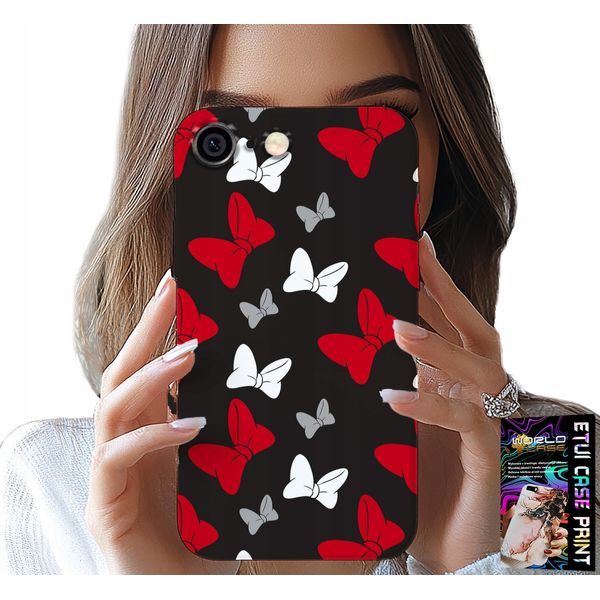 Custodia Per Iphone 6 / 6S - Fiocchi Di Topo Rossi E Bianchi, Design-image