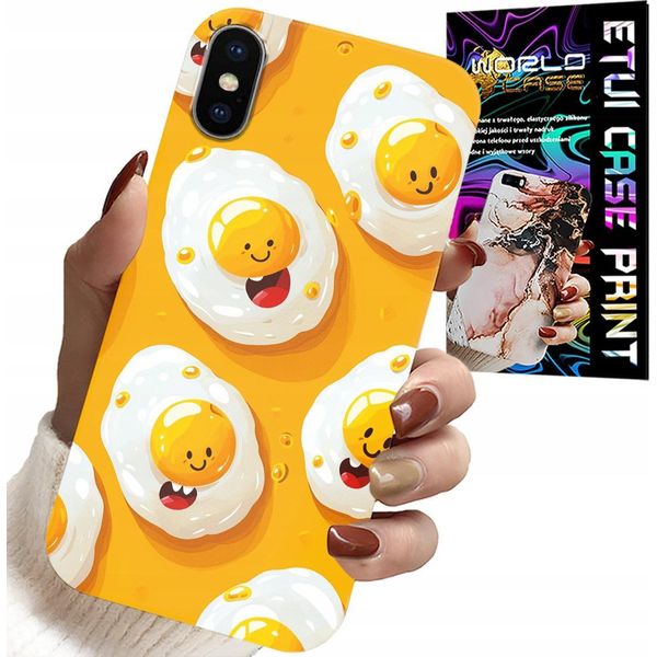 Custodia Per Iphone X / Xs - Custodia Per Uovo Dolce Sorridente + Pellicola-image